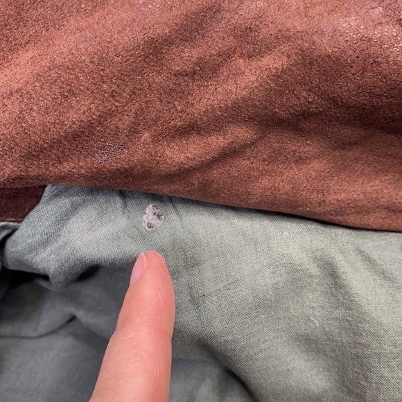 Vintage Eddie Bauer Leather Goose Down Heavy Jacket Size Large - Picture 11 of 12